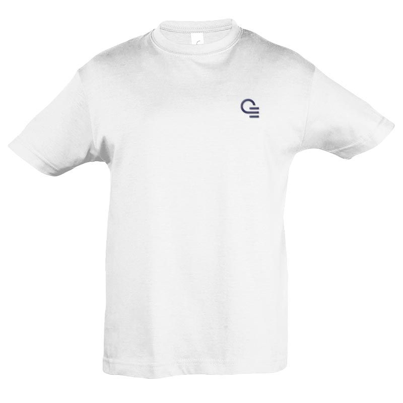 tee-shirt publicitaire pour enfant Regent blanc