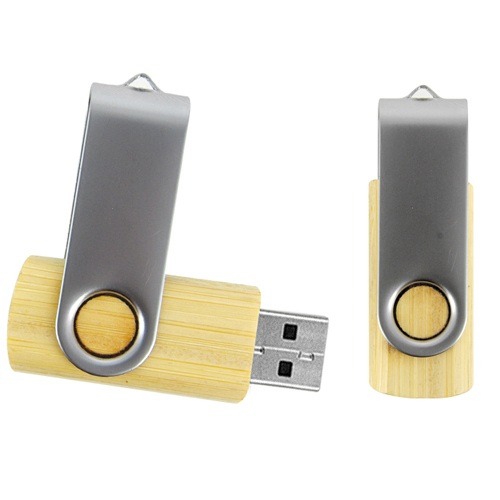 Clé USB publicitaire bois ou bambou DEXTER - Objet publicitaire écologique