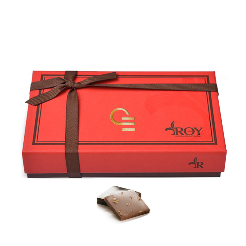 Chocolats publicitaires - Boîte de chocolats carrés Roy 340 g