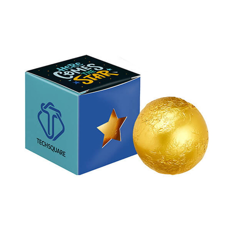 Cube en carton certifié avec boule de chocolat pour chocolat chaud Klett_3