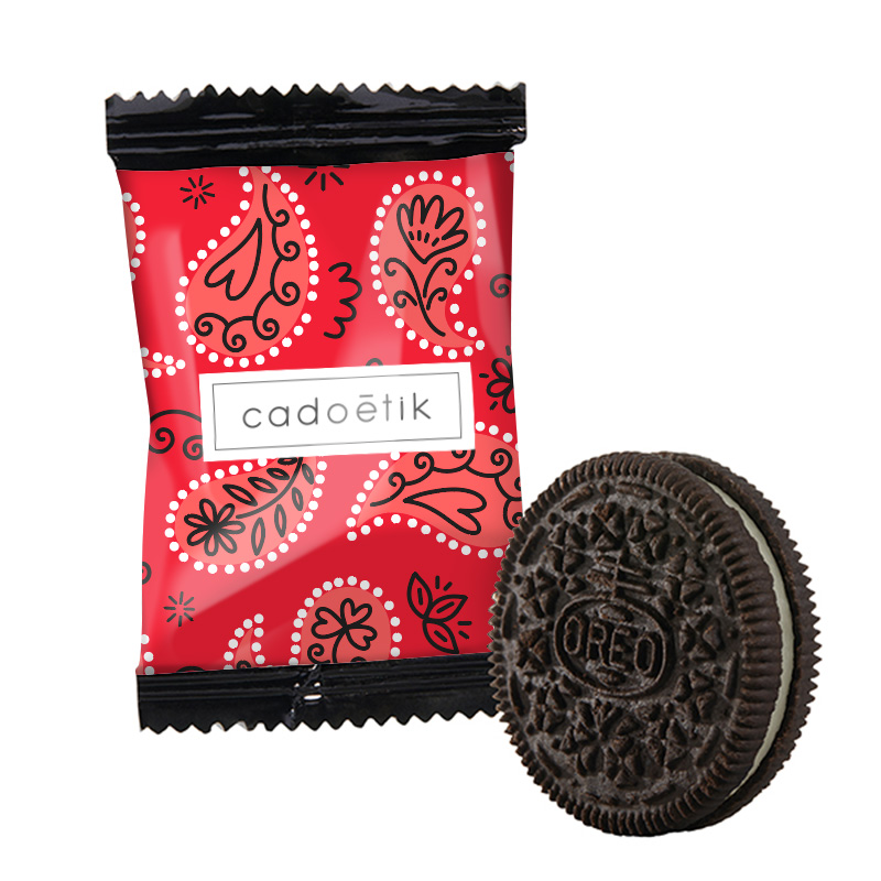 Chocolat publicitaire - Biscuit oreo en sachet individuel personnalisable