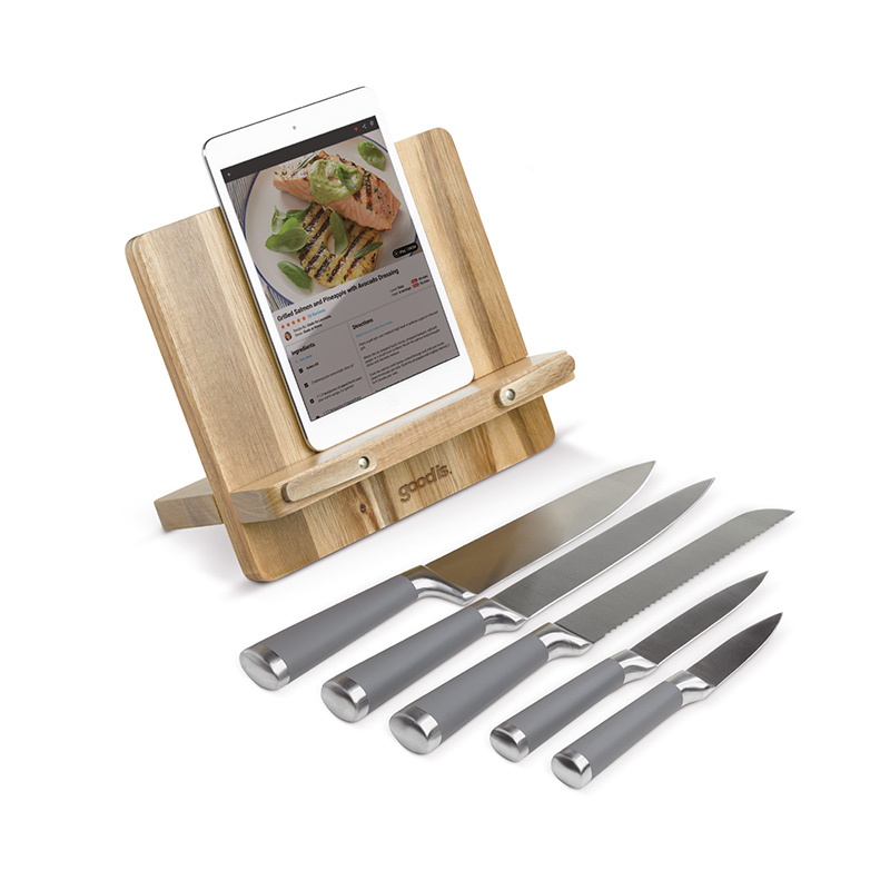 cadeau d'entreprise cuisine - Support livre de cuisine couteaux Arty