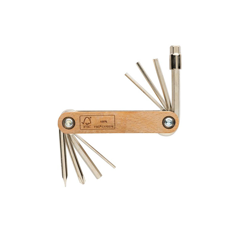 Outil multifonctions avec clés Allen en bois certifié Hexa_3