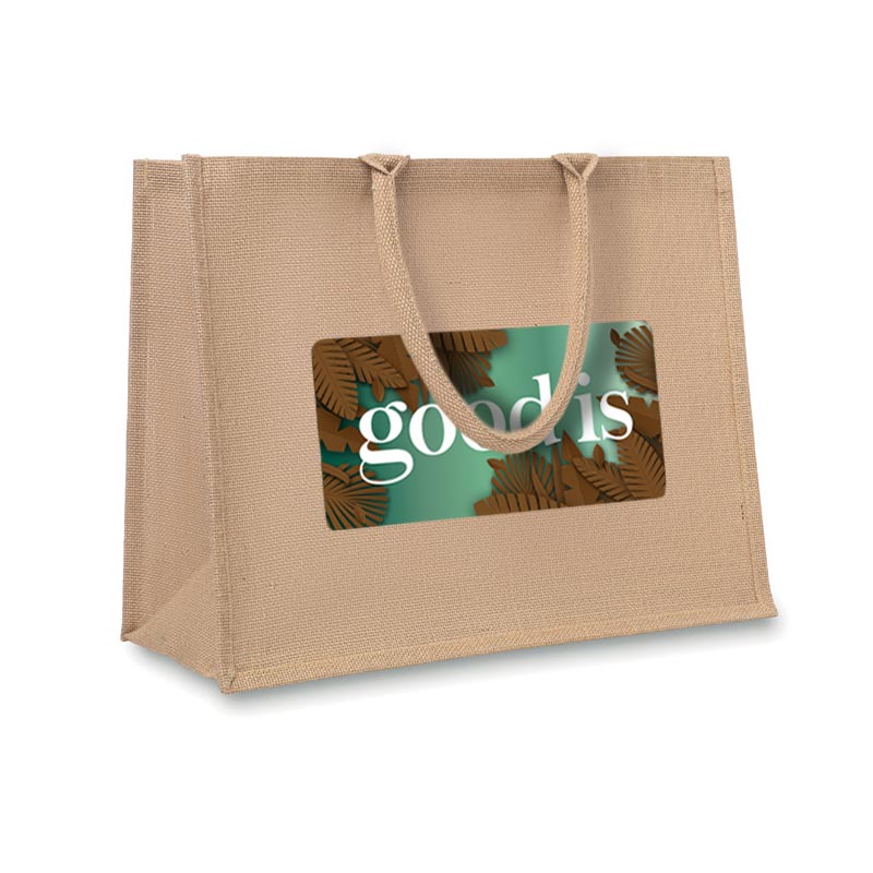 Goodies écologique - Sac shopping promotionnel en jute Brick Lane