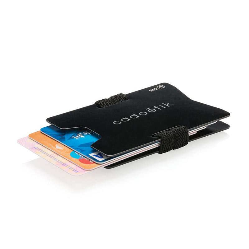 Objet publicitaire - Porte-cartes personnalisable minimaliste RFID