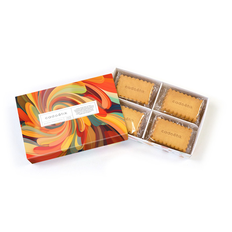 Coffret 24 biscuits personnalisés Shanty Biscuits - Cadeau d'affaires