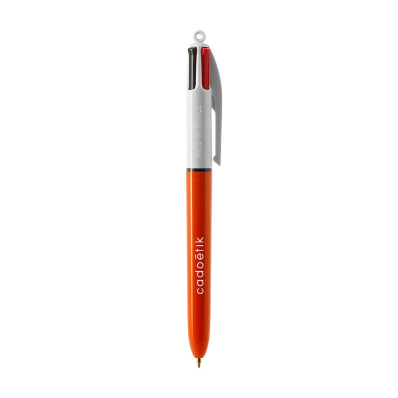 Stylo bille publicitaire Bic® 4 couleurs Fine - stylo personnalisable