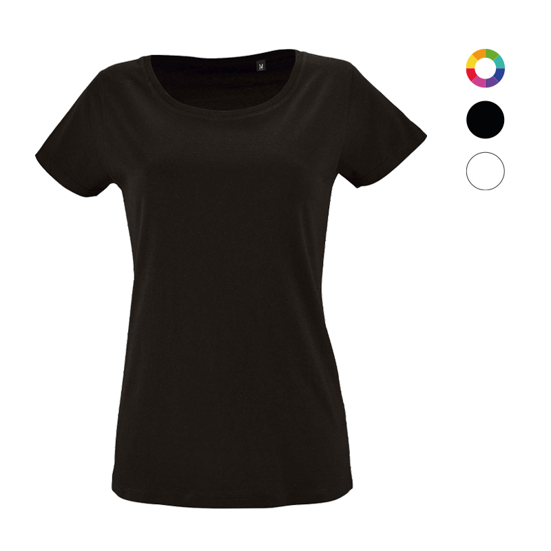 tee-shirt publicitaire femme en coton bio Milo - coloris