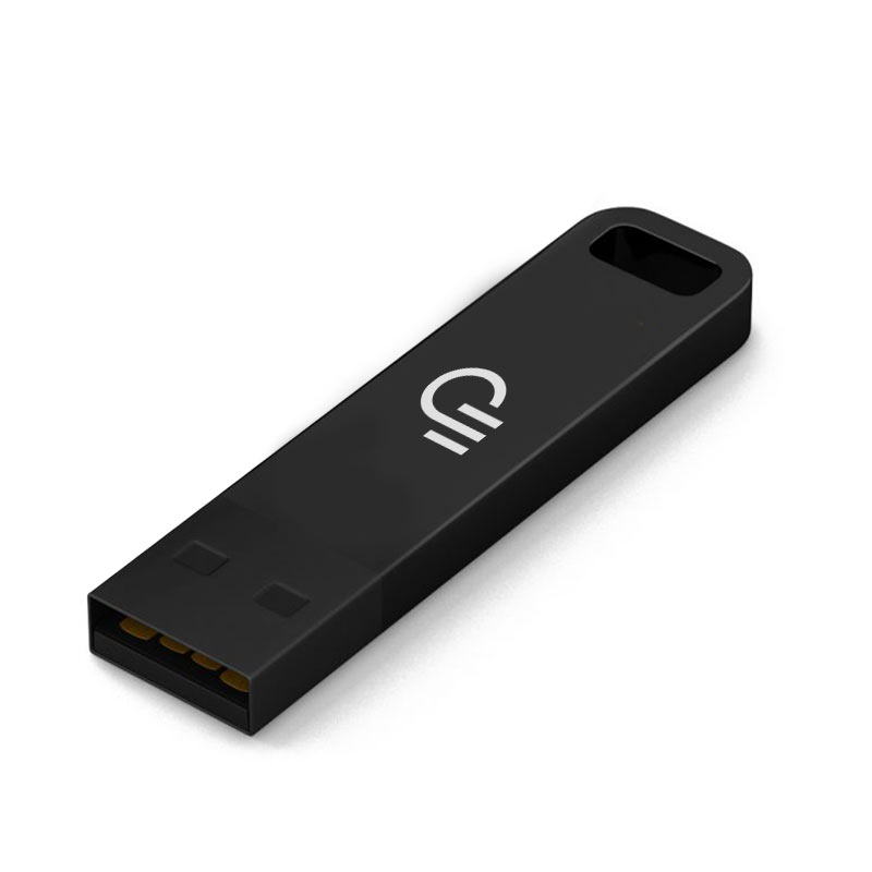 Clé USB publicitaire Iron C - Clé USB personnalisable - noir