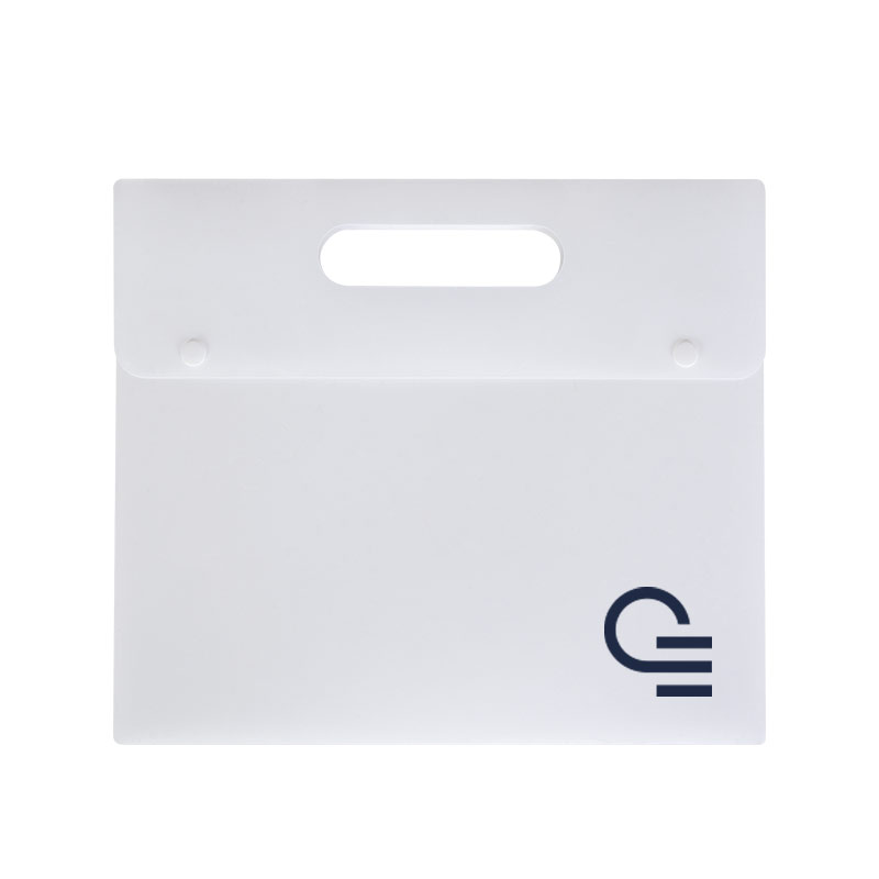 Porte-documents personnalisable blanc - valisette personnalisée Athéna
