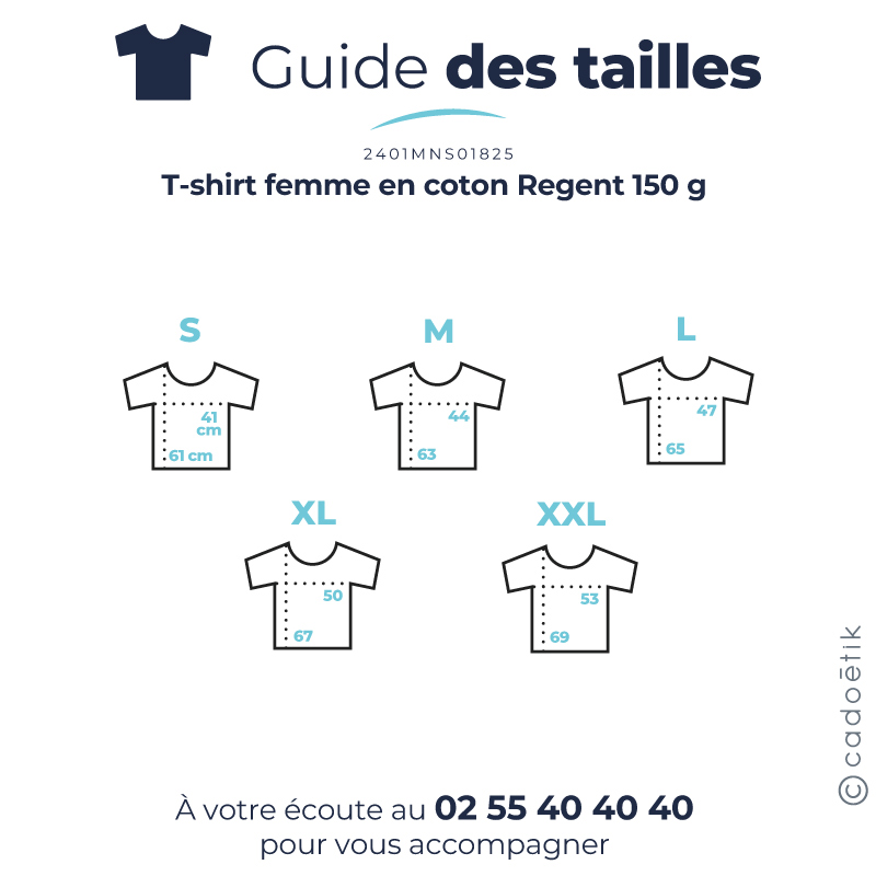 T-shirt femme en coton Regent 150 g_5