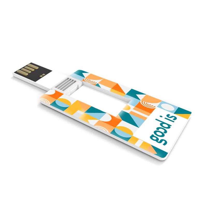 Clé USB publicitaire carte de crédit Mini  - Goodies high-tech