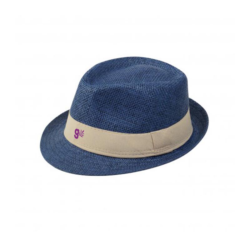 Chapeau publicitaire Trilby - bleu