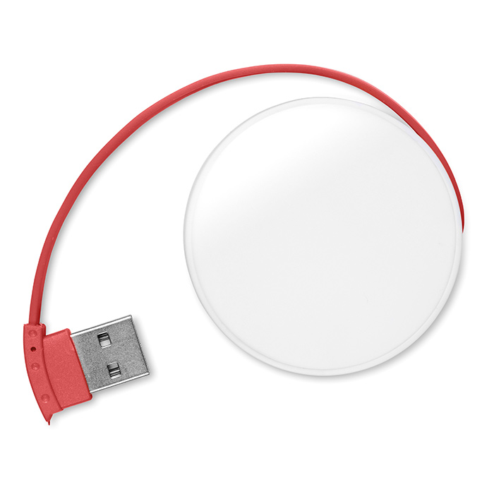 Hub USB publicitaire Roundhub - Objet publicitaire high-tech