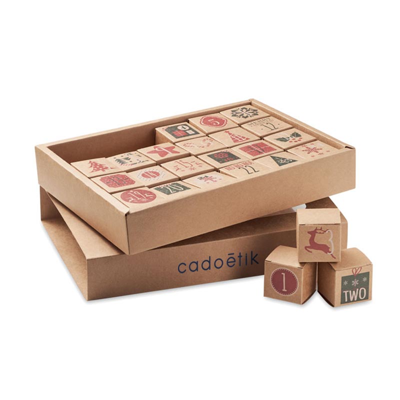 Goodies originaux - Calendrier de l'Avent en papier Kraft Boxy_1