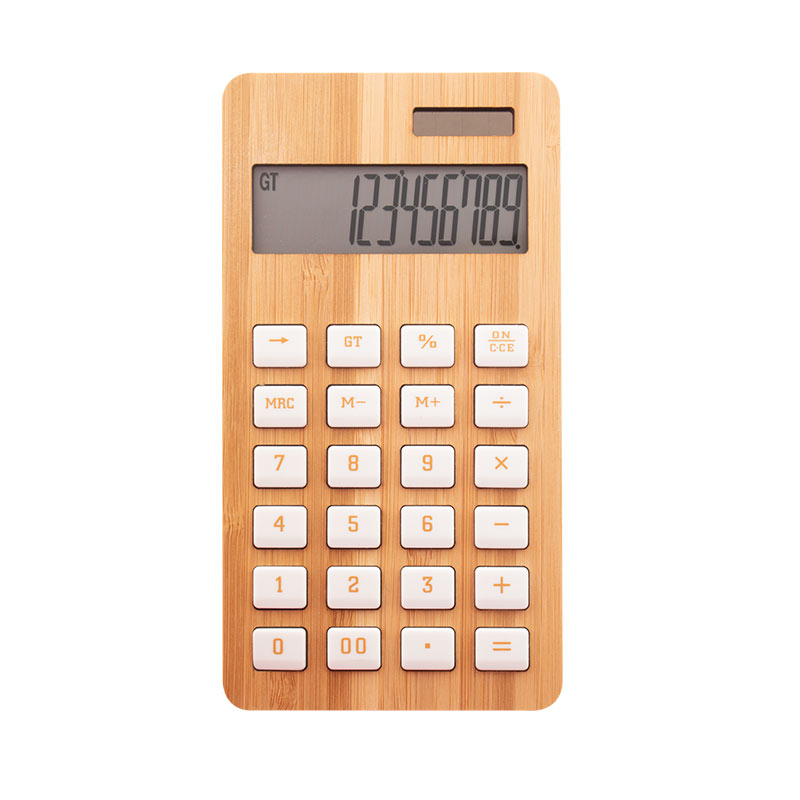 Calculatrice solaire en bambou Boocalc_3
