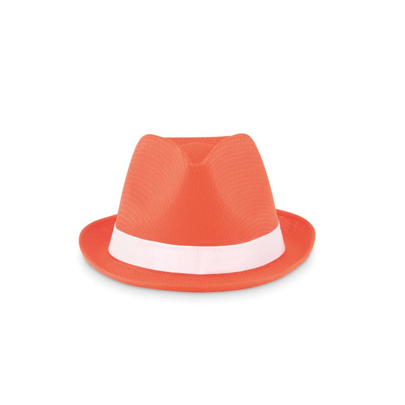 Chapeau personnalisé Woogie - Chapeau publicitaire coloré blanc