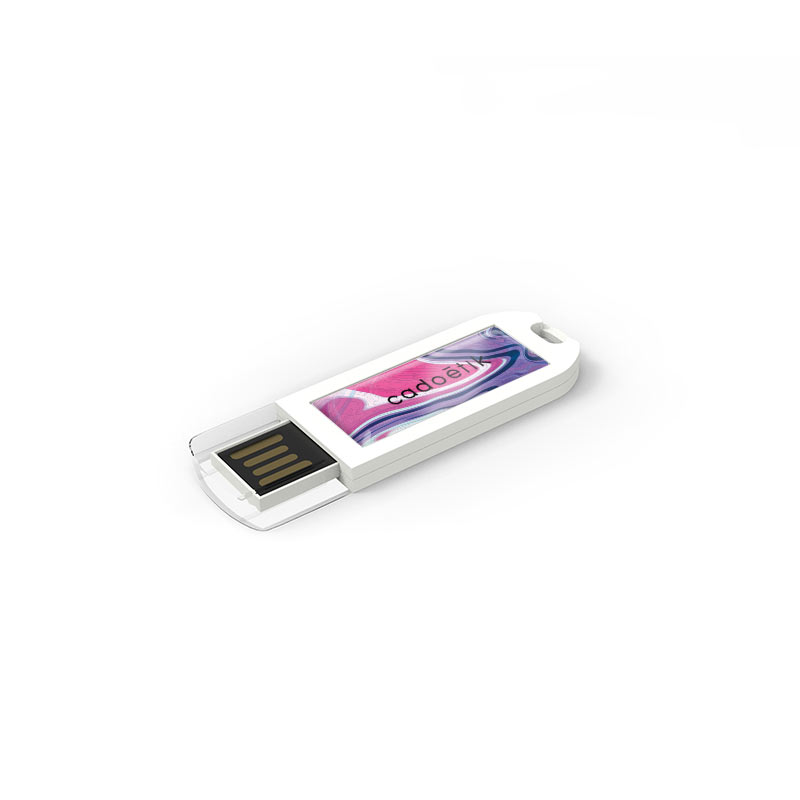 Clé USB publicitaire Spectra V2 rouge - clé USB personnalisable