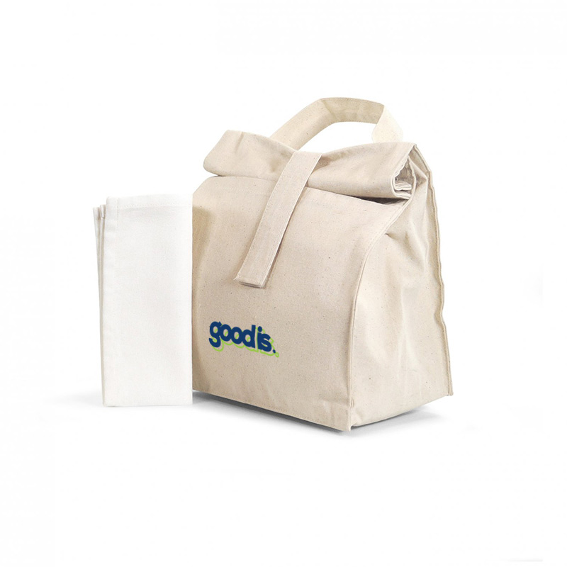 lunch bag personnalisé biolunch avec serviette