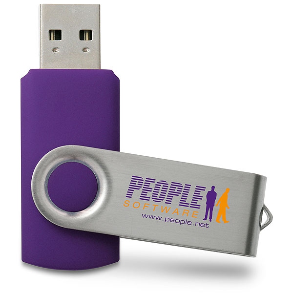 Clé USB publicitaire Swivel - Clé USB personnalisable - rouge PMS 485