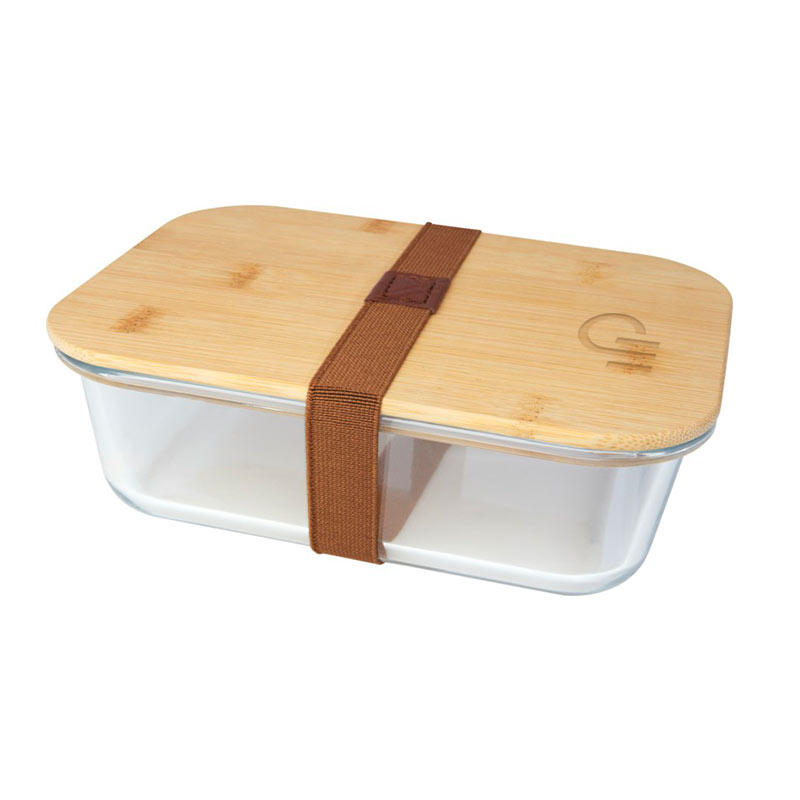 Lunch Box cadeau entreprise en verre et bambou Roby_1
