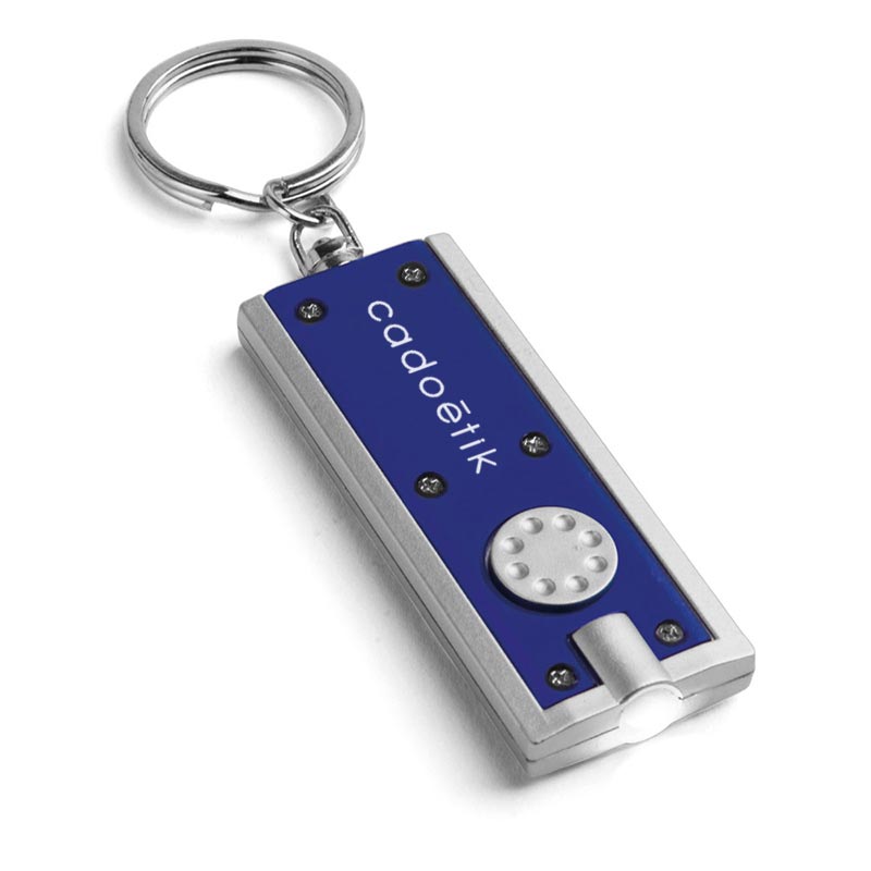 Porte-clés personnalisable Lighty bleu - goodies