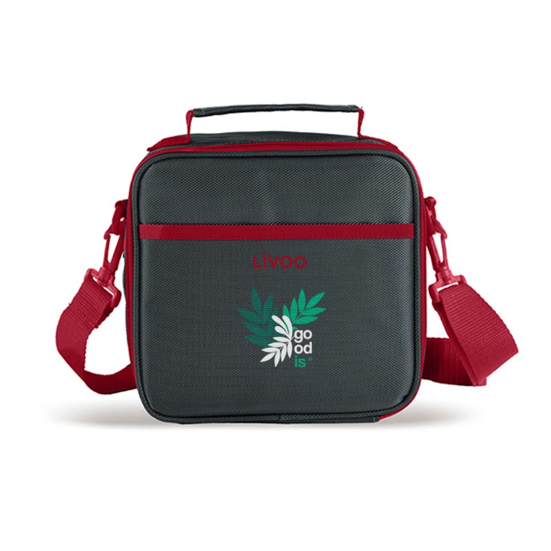 Set sacoche isotherme publicitaire lunch box Cody - Coloris rouge