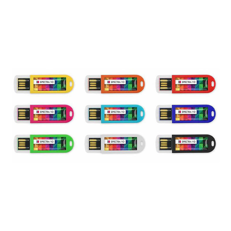 Clé USB publicitaire Spectra V2 rouge - clé USB personnalisable