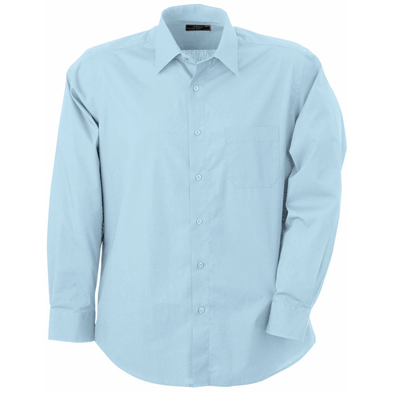 Chemise publicitaire pour homme Dan bleu clair - chemise promotionnelle