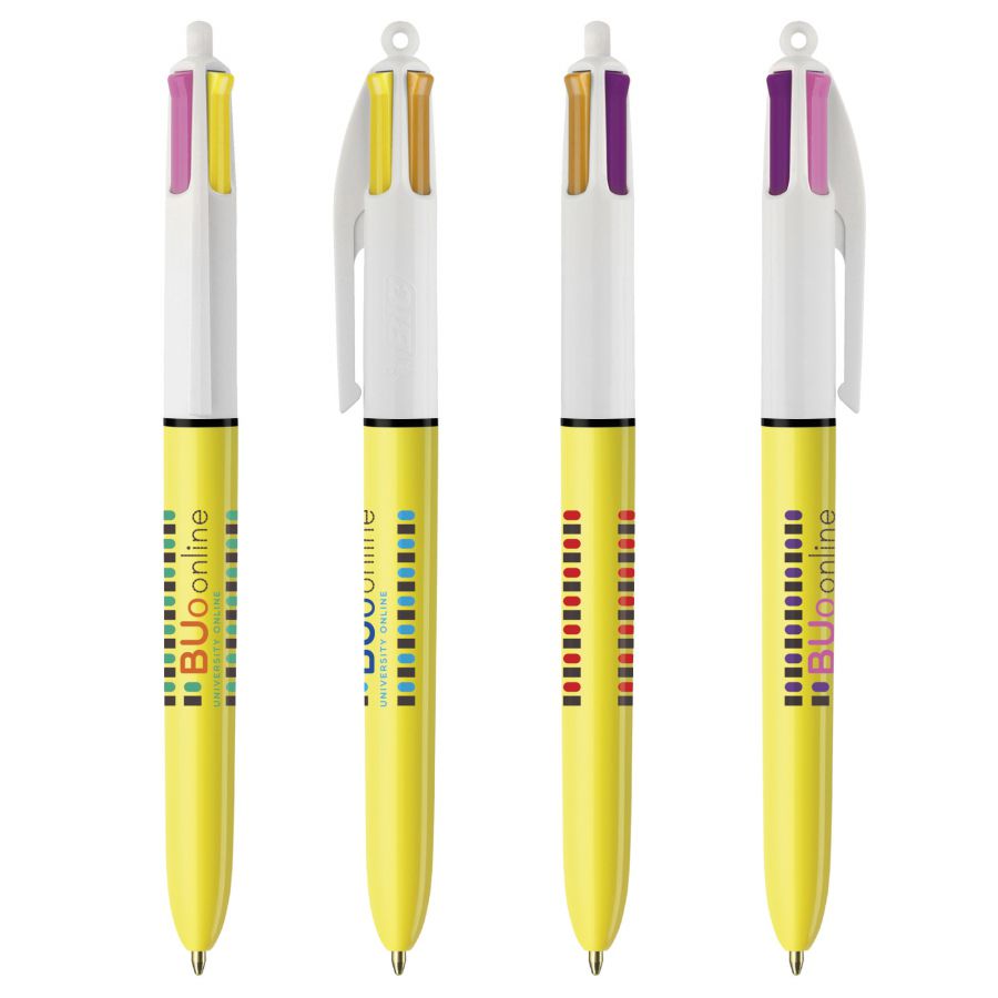 Stylo bille publicitaire 4 couleurs BIC® Sun - stylo personnalisable