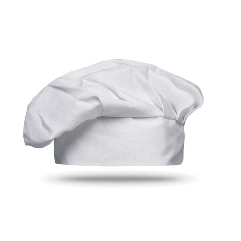 Objet publicitaire cuisine - Toque publicitaire de chef en coton blanc Chef 