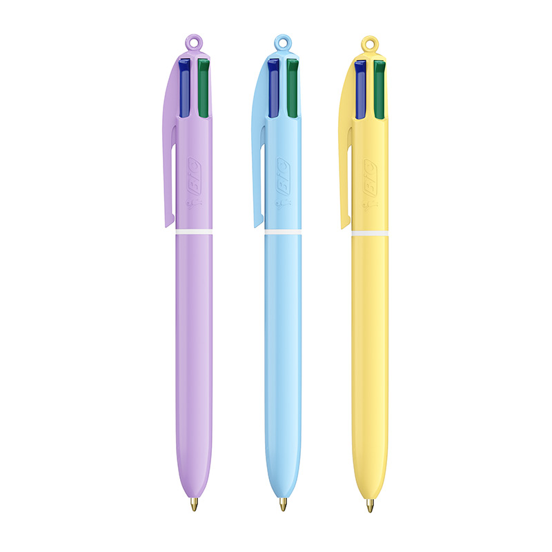 Stylo à bille 4 couleurs BIC Sun personnalisé, écologique et coloré