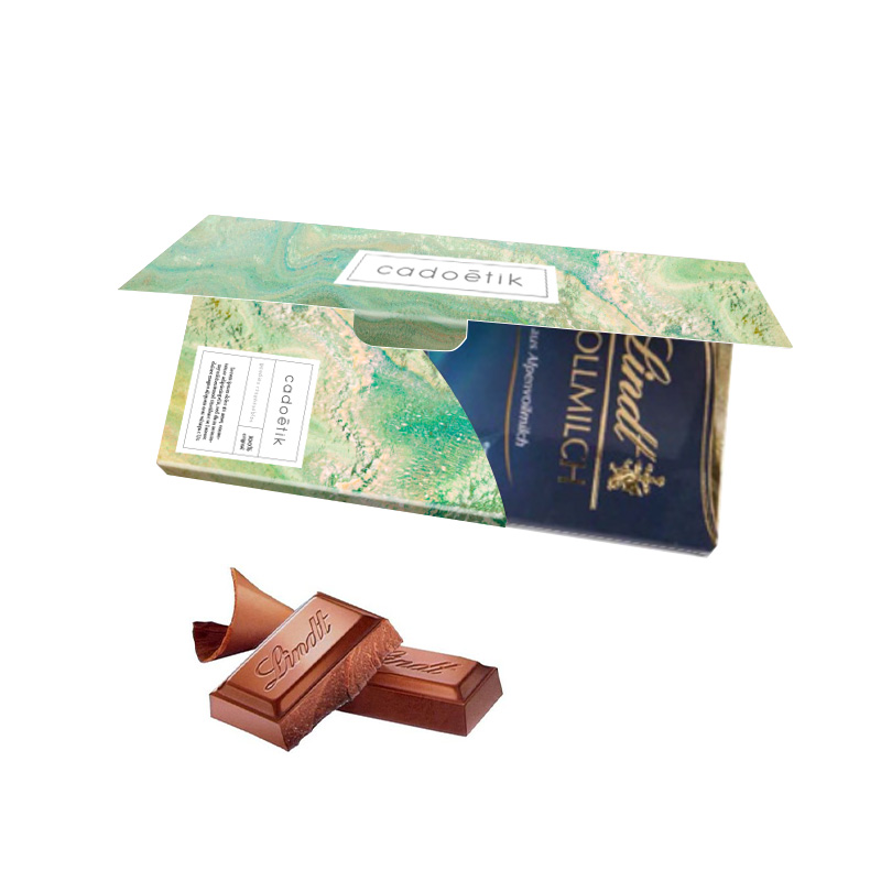 Chocolat publicitaire - Tablette de chocolat Lindt publicitaire prêt à envoyer 1