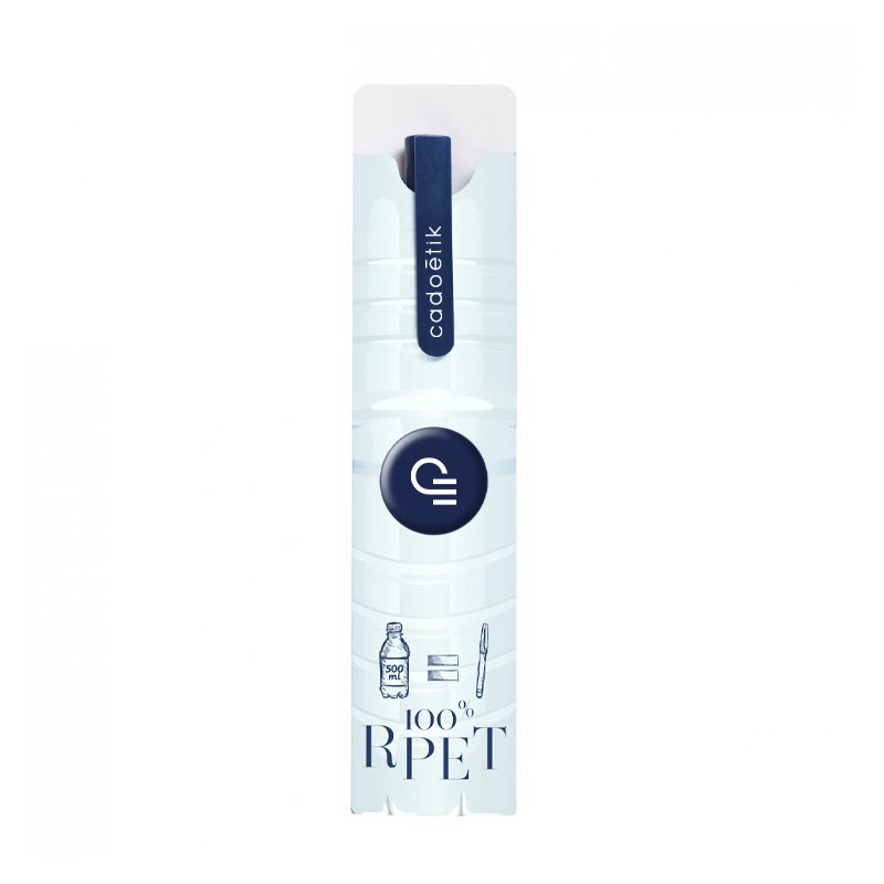 stylo publicitaire Bepen II en plastique recyclé fourreau personnalisé