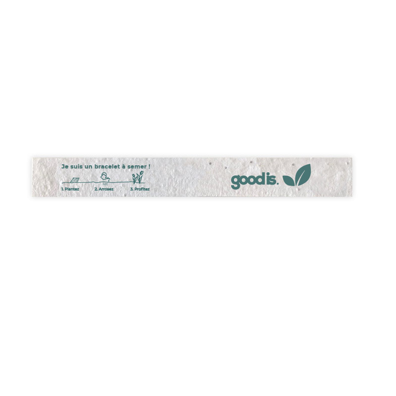 Goodies festival - Bracelet personnalisable à graines Greeen