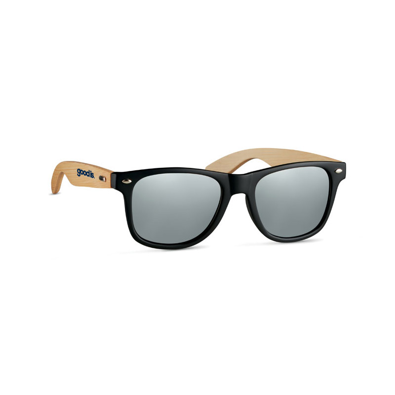 lunettes publicitaires - lunettes de soleil en bambou personnalisée california