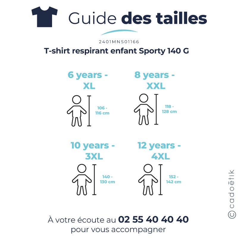 T-shirt respirant enfant Sporty 140 G_5
