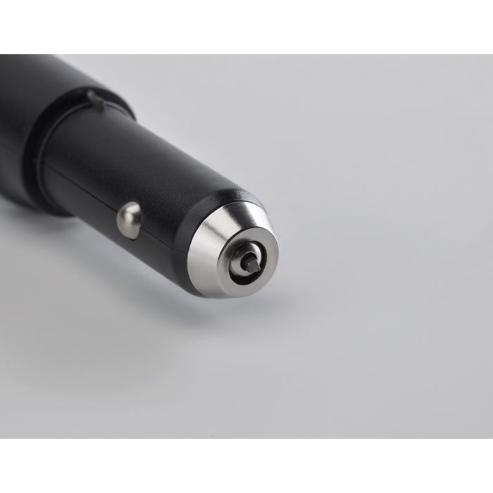 Chargeur allume-cigare personnalisé avec fonction torche sécurité Torchpower - cadeau publicitaire 