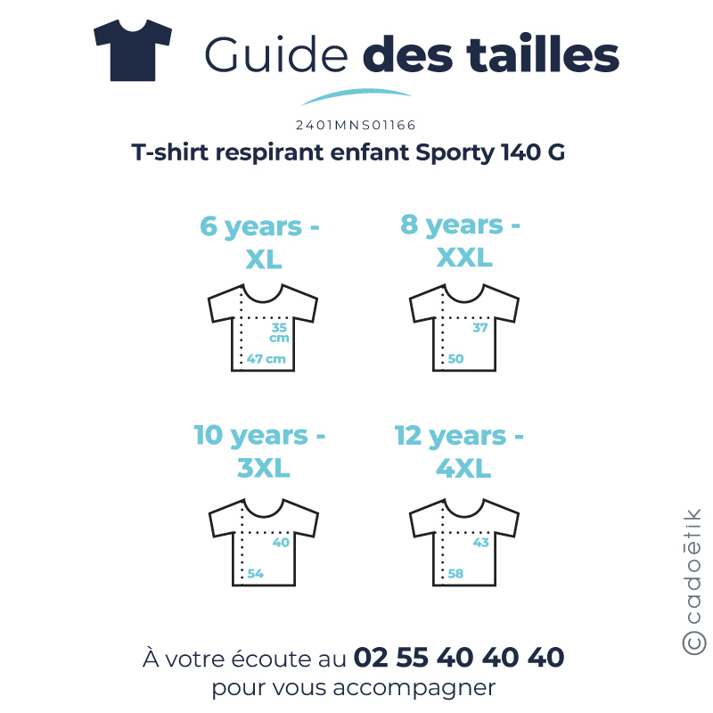 T-shirt respirant enfant Sporty 140 G_6
