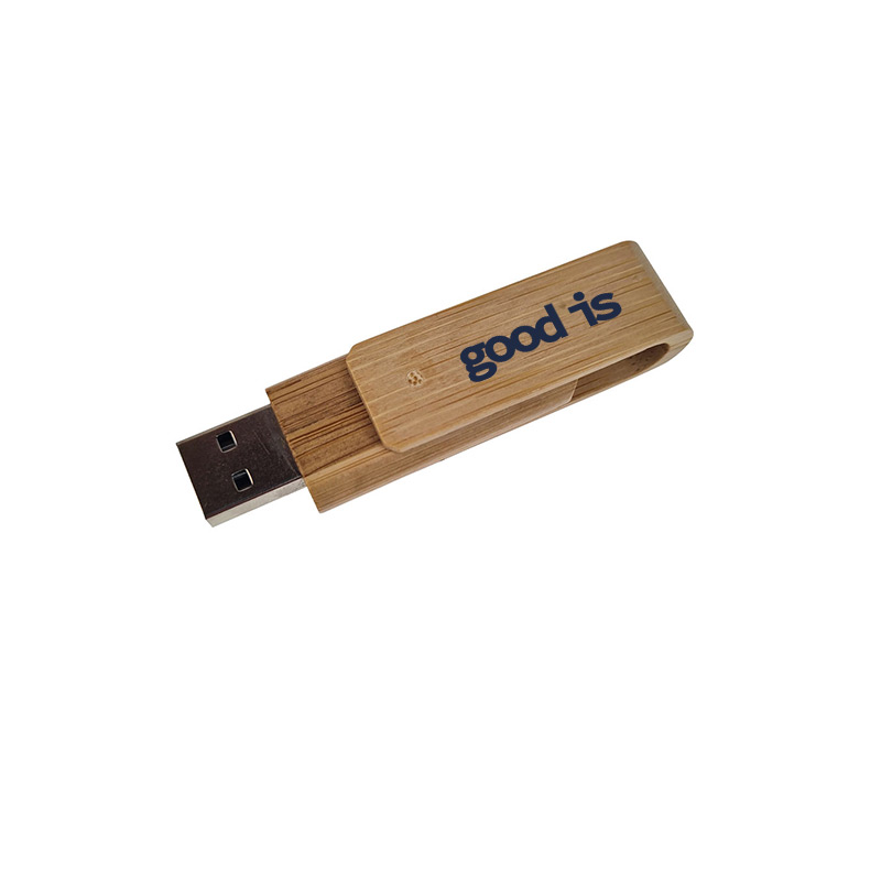 Clé USB rotative en bambou Twister Eco_2