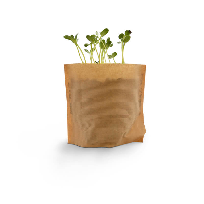 kit de plantation publicitaire express - Pot Kraft Easy