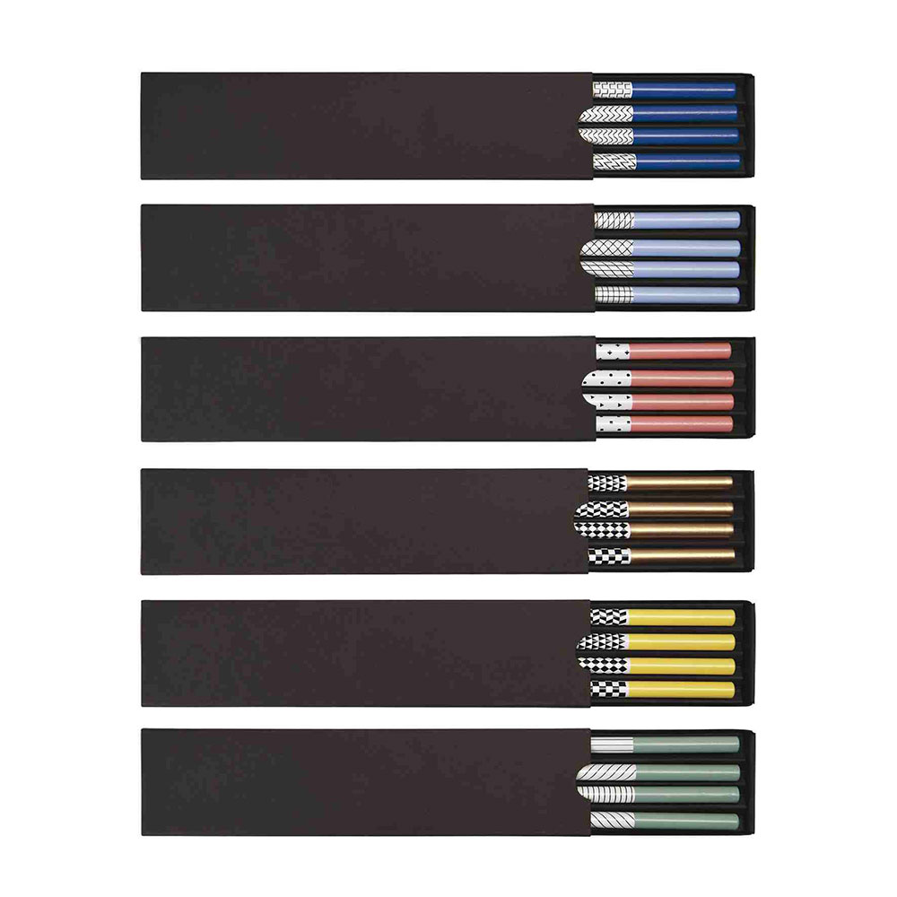 cadeau d'entreprise - coffret 4 crayons à papier publicitaires Graph 2