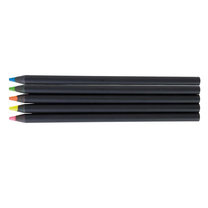 Crayons surligneur publicitaires fluo 17,6 cm Black Indiv