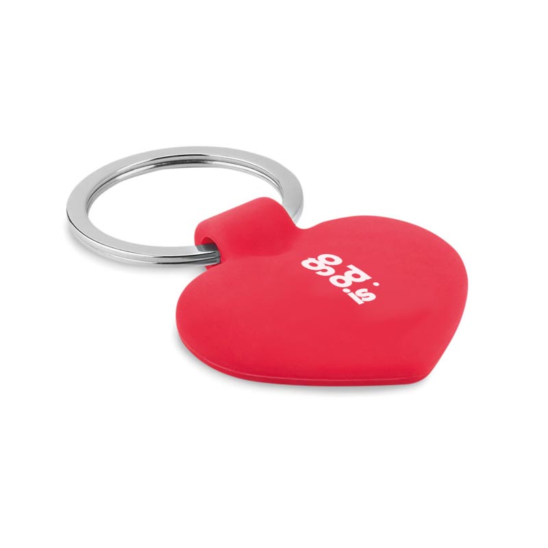Goodies - Porte clés personnalisé cœur avec jeton Cuore
