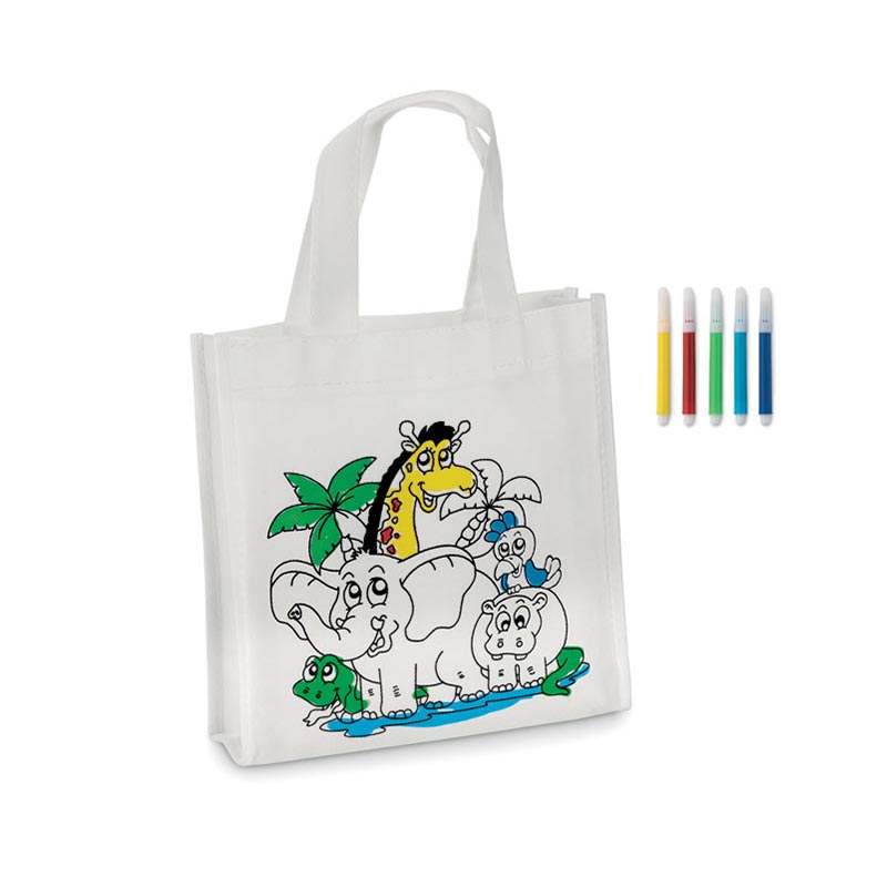 Mini sac shopping à colorier Shoopie