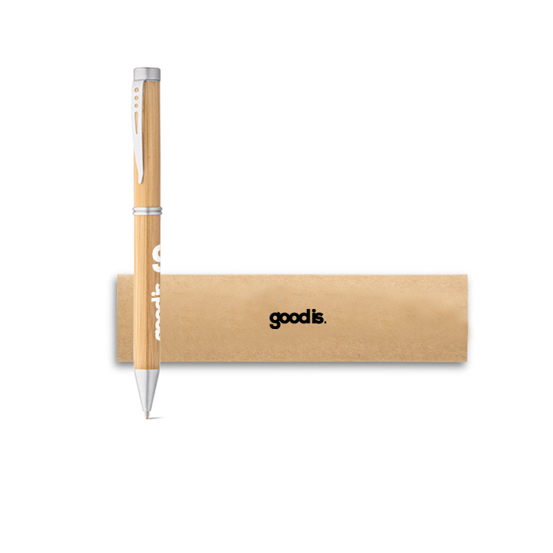 Stylo personnalisable en bambou Lake - stylo promotionnel écologique