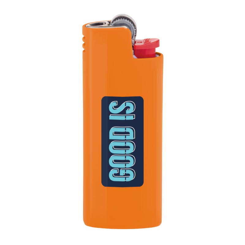Étui pour briquet publicitaire Lighter Neon BIC® - Orange