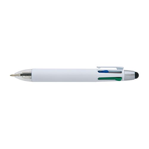 Stylo-stylet personnalisable Rondo - stylo publicitaire 4 couleurs