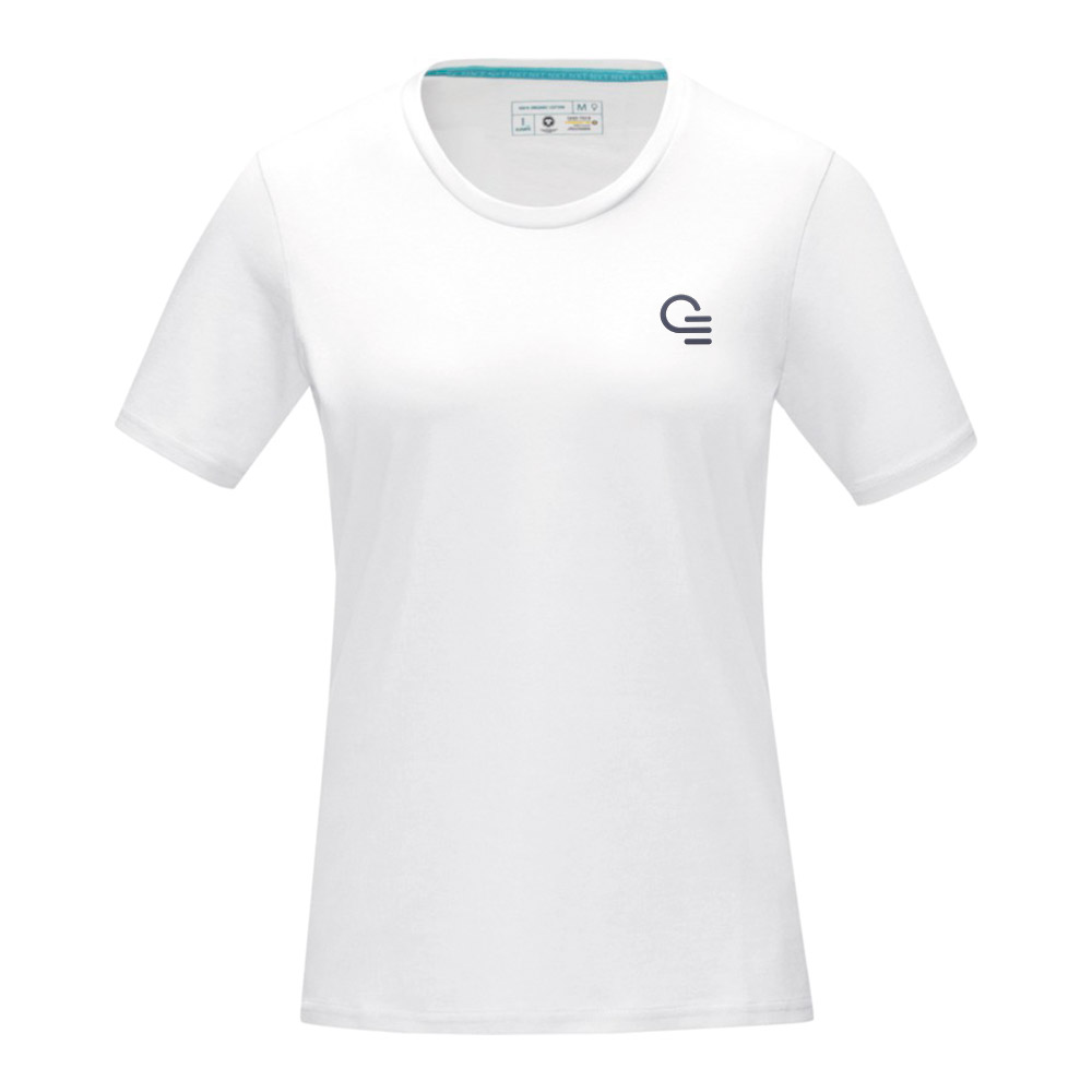 T-shirt publicitaire femme en coton bio Azurite 160 g_1