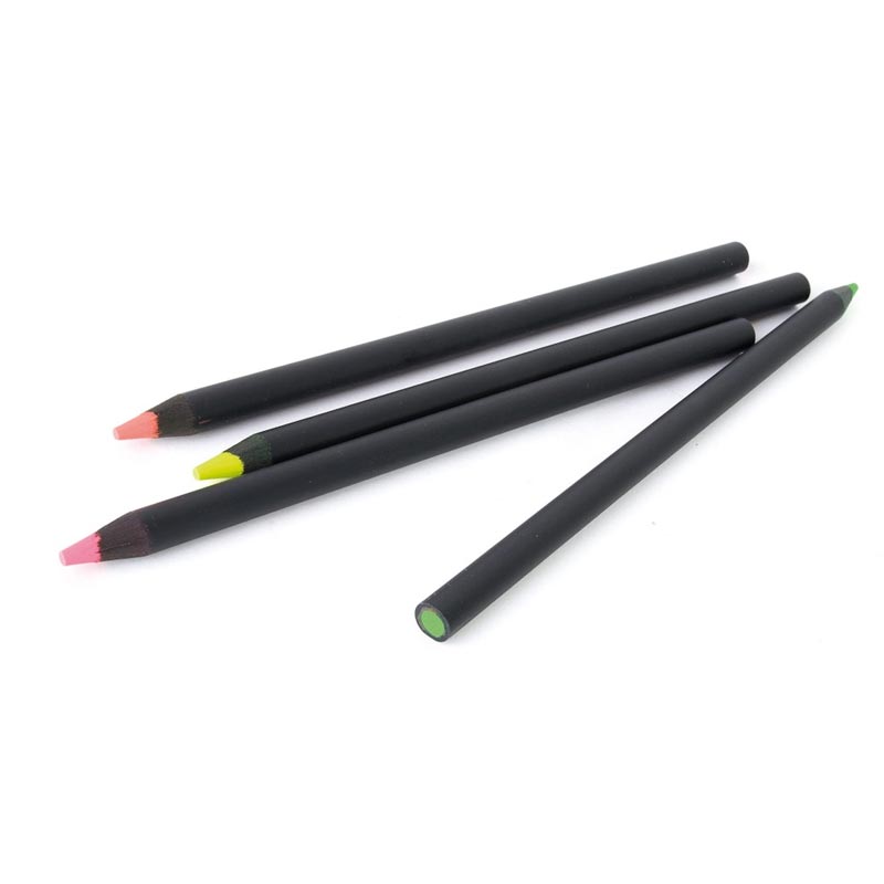 Crayon surligneur personnalisable fluo 17,6 cm Black Indiv